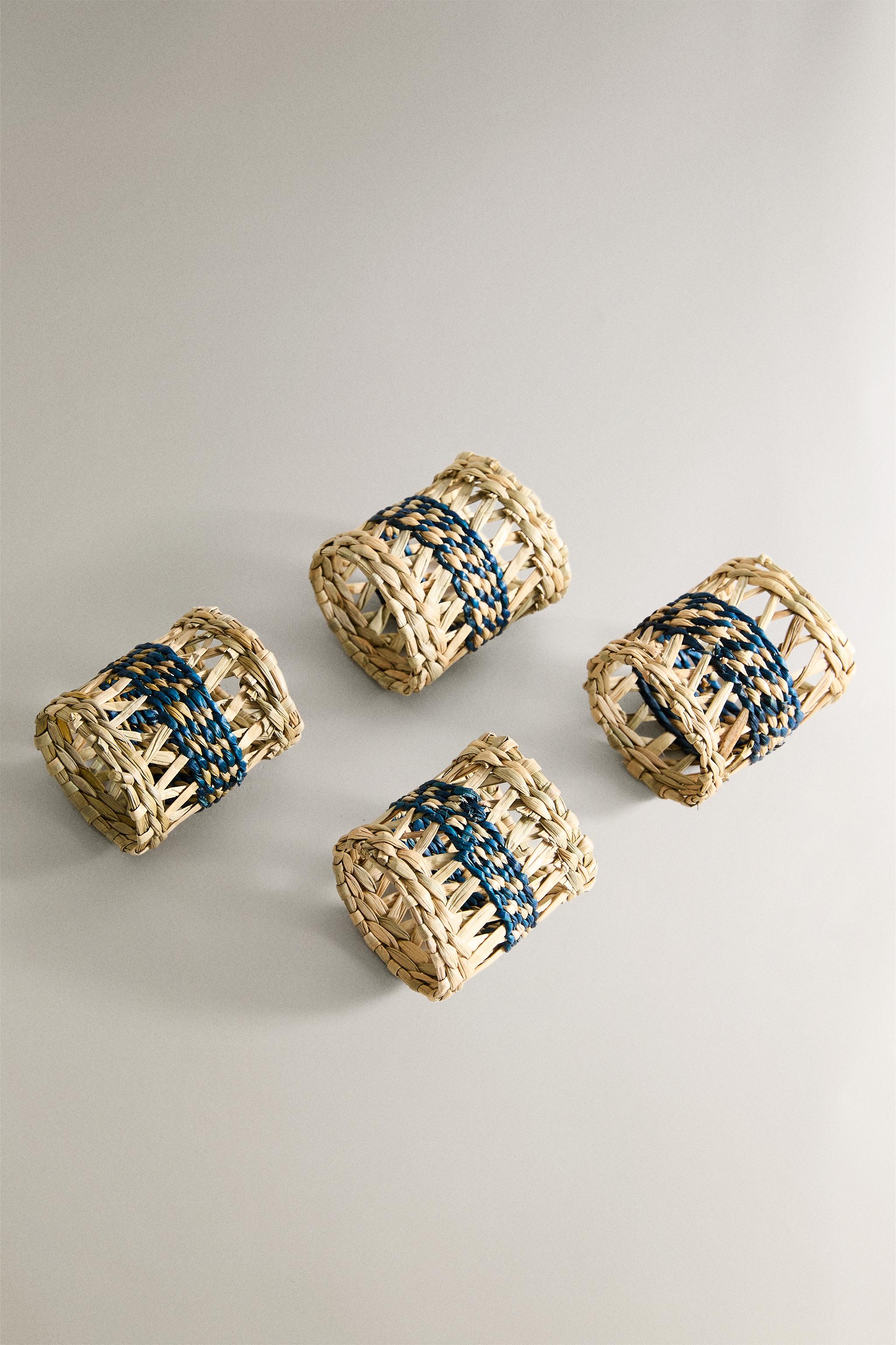 SET OF SEAGRASS NAPKIN RINGS (SET OF 4)